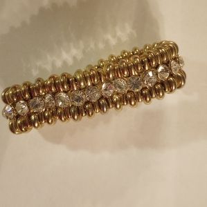 Goldtone jeweled Bracelet